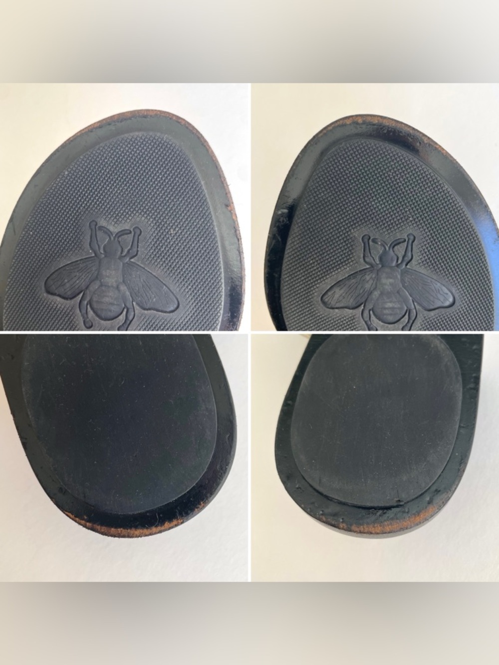 Gucci Marmont GG Logo Flat Cream Leather Flip Flop Sandals Size 35.5 US 5.5 - Picture 12 of 12